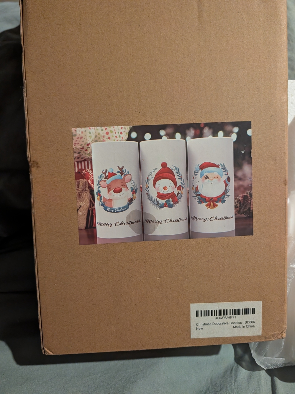 set of 3 Christmas battery operated candles brand new!